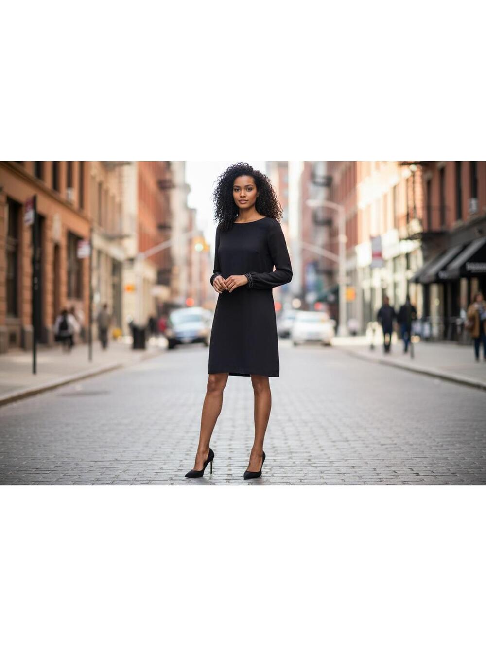 Ivanka Trump Black Long Sleeve Dress Size 10